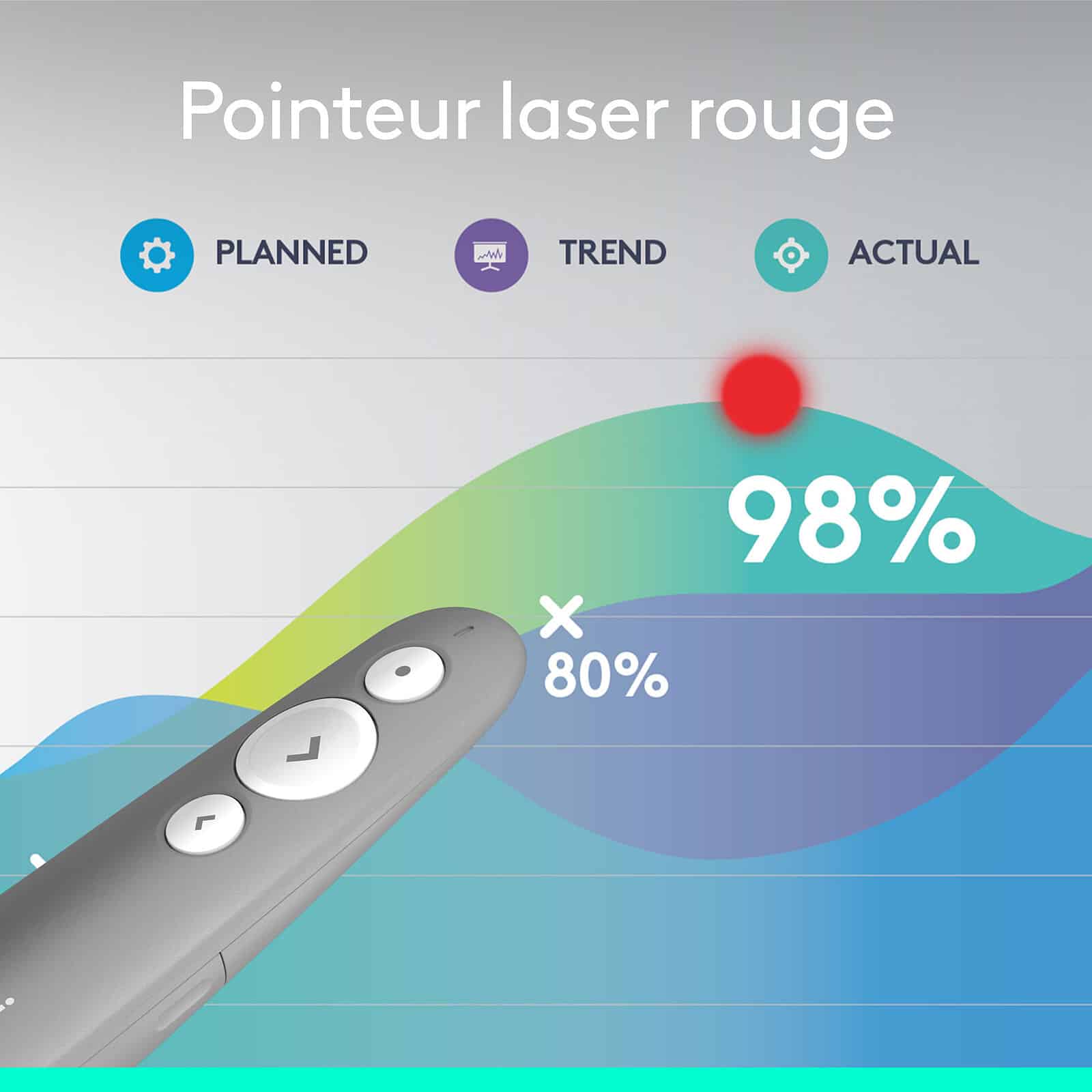 LOGITECH LASER POINTER R500S GRIS