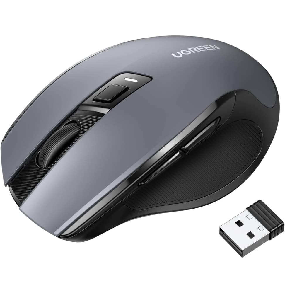 UGREEN Souris sans fil 2,4Ghz/10M GRIS Noir